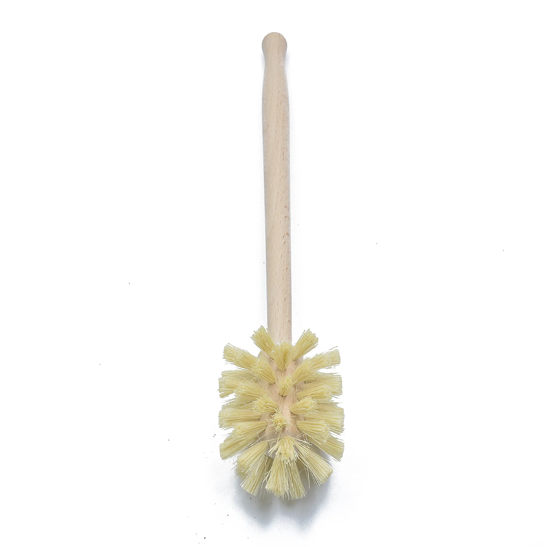 

Heat-Resistant Durable Natural Sisal Bristles Cleaning brush long handle beech bottle brush sisal fiber bamboo toilet brush