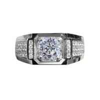 

Rings Wedding Bands For Sterling Silver Moissanite Men Ring