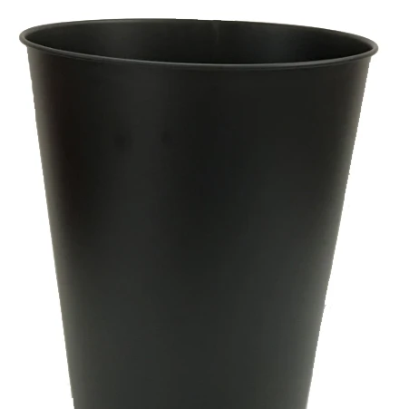 
12 L Metal Black Waste Bin 
