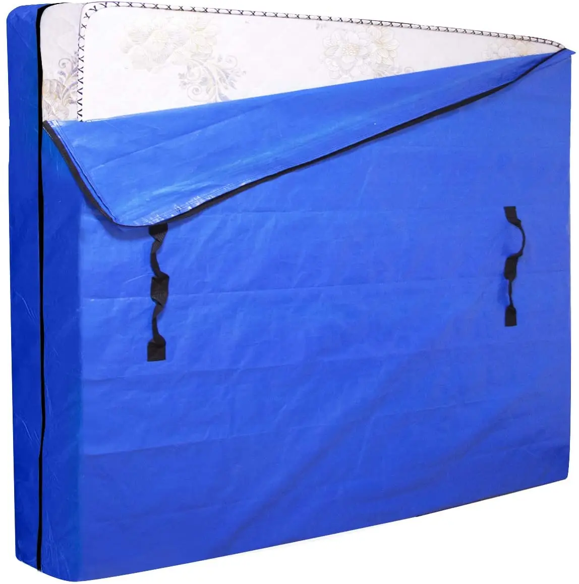 

Amazon Hot selling Waterproof Mattress Bag with 8 Handles Moving and Mattress Storage Bag Reusable Cover Mattress Bag, Customizable
