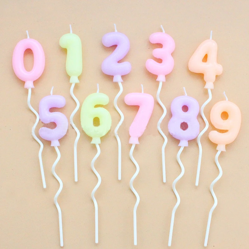 

Candy Color Birthday Decoration Party Birthday Candles Numbers Cake Number Candles for Kids Birthday Party