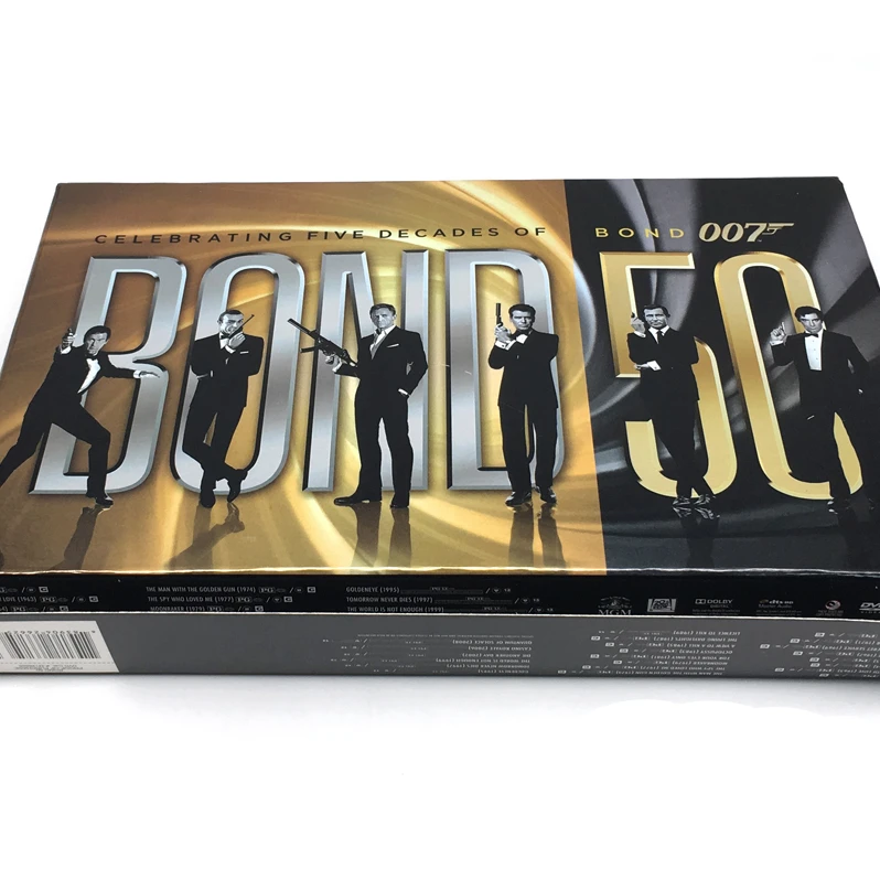 

BOND 50: Celebrating five decades of bond 007 23DVD box set US/UK/CA DDP shipping Amazon eBay hot selling dvd movies