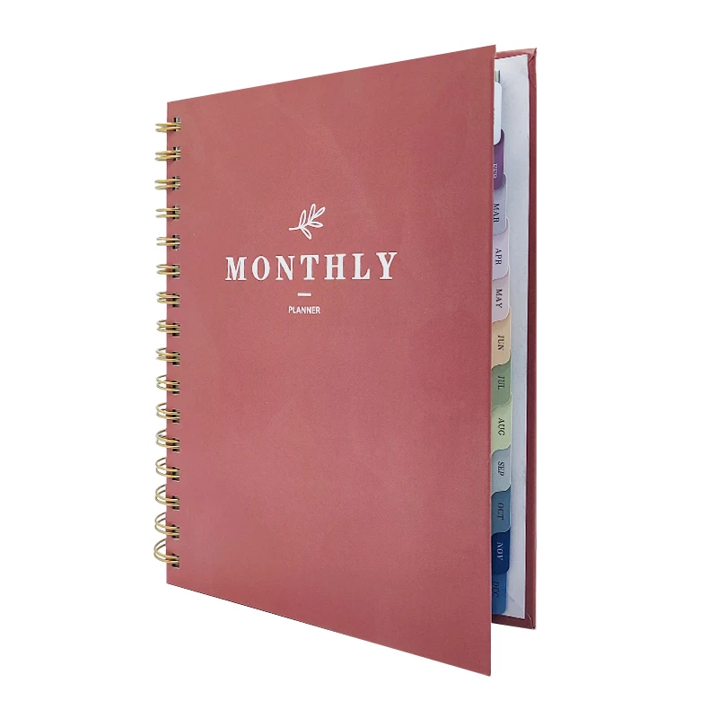 

Wholesale 2024 Undated Spiral Monthly Weekly Planner Notebook