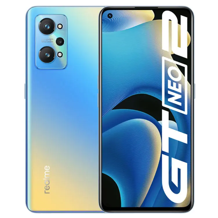 

Original 5G 6.62 Inch 120Hz AMOLED E4 Screen Snapdragon 870 5000mAh NFC Realme GT Neo 2 Smart Phone, Black/blue/green