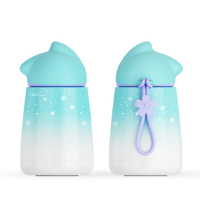

Z 545 Gradient Stainless Steel Mug Water Bottle Cartoon Cat Vacuum Flasks