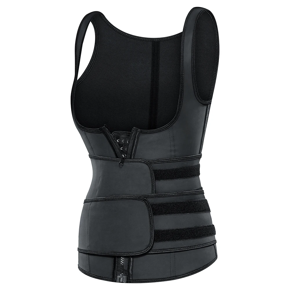 

ZMaker Double Layered Belt Latex Sauna Sweat Waist Trimmer Trainer Short Torso