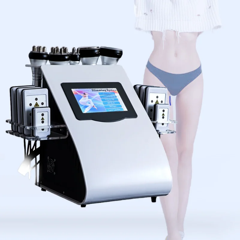 

CE approved 6 in 1 lipolaser fat removal lose weight machine ultrasound rf vacuum 40 cavitation face lifting device