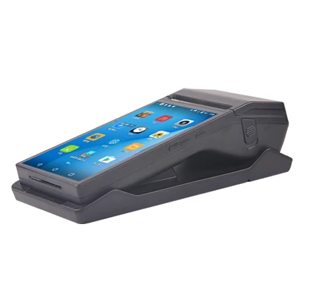 

HOT Sale POS Systems handheld Cash register Capacitive touch screen of 7 inch with 80mm thermal and label printer with Android