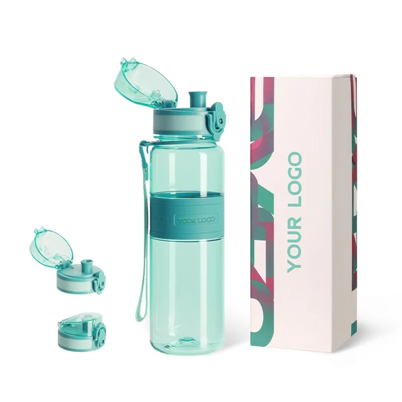 17oz/500ml Plastic Gym Travel Drinking Bottle With Custom Logo Plastic Fitness Sport Drink Water Bottles