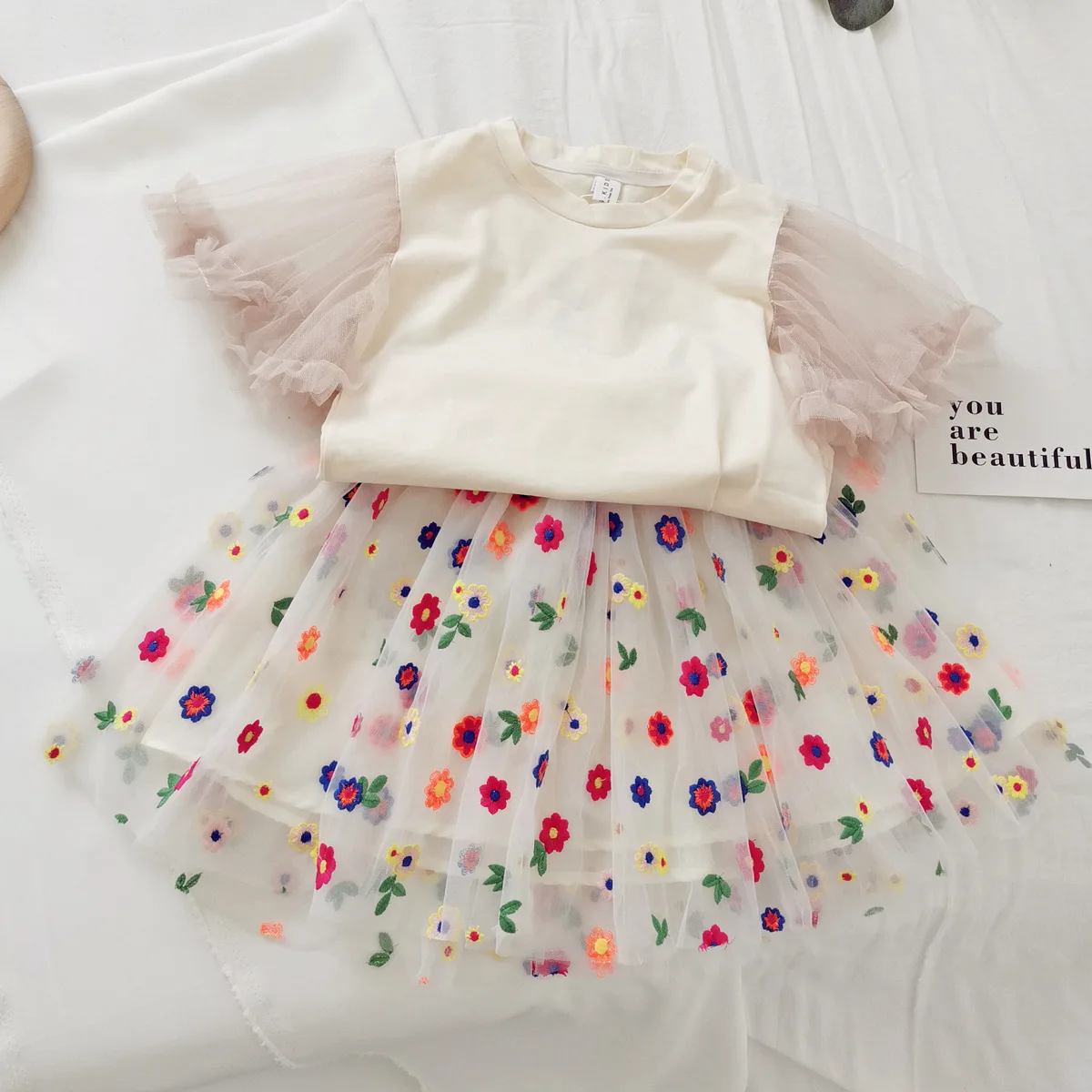 

The girl does not wave dot design sleeveless shirt dress + pink knickers summer suit girl kids clothing