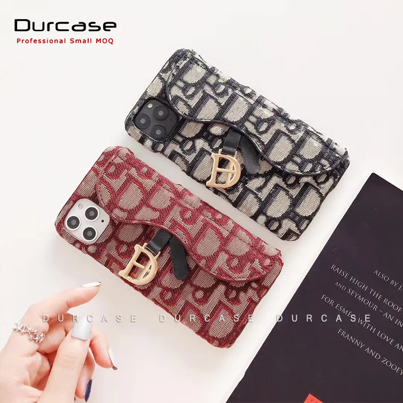 

Fashion Designer Women Girl Credit Card Slot Holder Wallet Purse Handbag Cell Phone Case for iPhone 12 11 pro xs max xr, Black,red