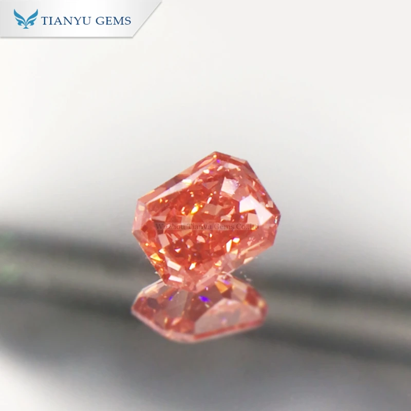 

Tianyu IGI Certified CVD 1.51CT VS Ex Radiant Cut Fancy Deep Orangy Brown Pink Lab Grown Diamond