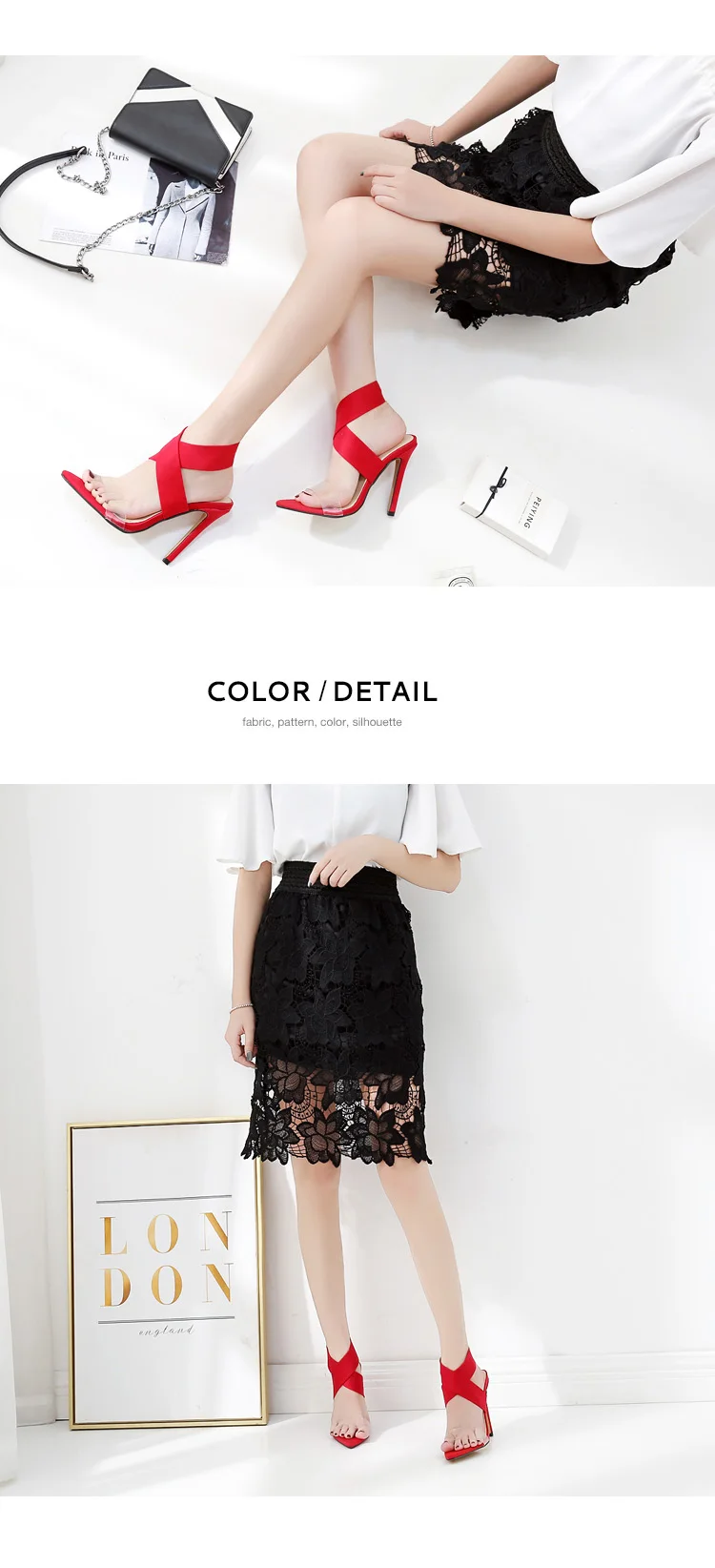 Women Buckle Chunky Shoes Chaussures Talons Aiguilles Sexy Female High-heeled Foot