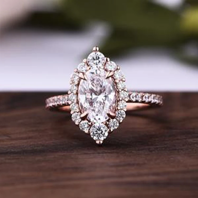 

Wholesale Classics Design High Quality moissanite eternity ring silver Jewelry