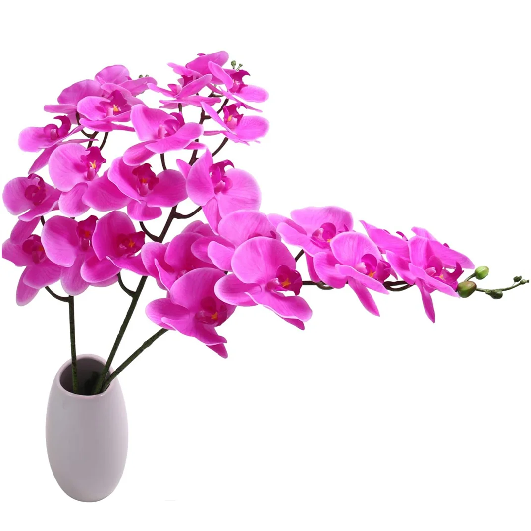 

Hot Sale Garden Decoration Flowers Artificial Butterfly Orchid Flower Faux Flowers Potted Plants