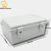 Outdoor weatherproof IP65 plastic box enclosure for electronic waterproof ABS hinged junction enclosure