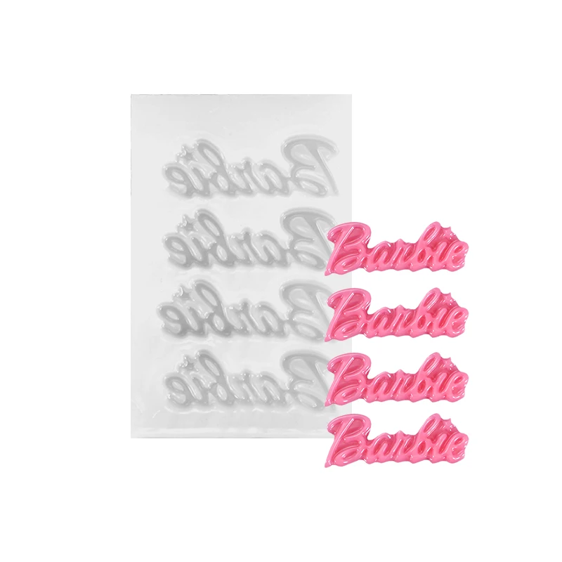 

Barbie Letter Musical Note Silicone Molds Resin Epoxy Casting Molds for DIY Cupcake Topper Decoration, White