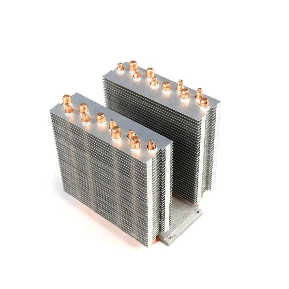 

High quality 10 Copper Tube Pin Fin CPU heat sink