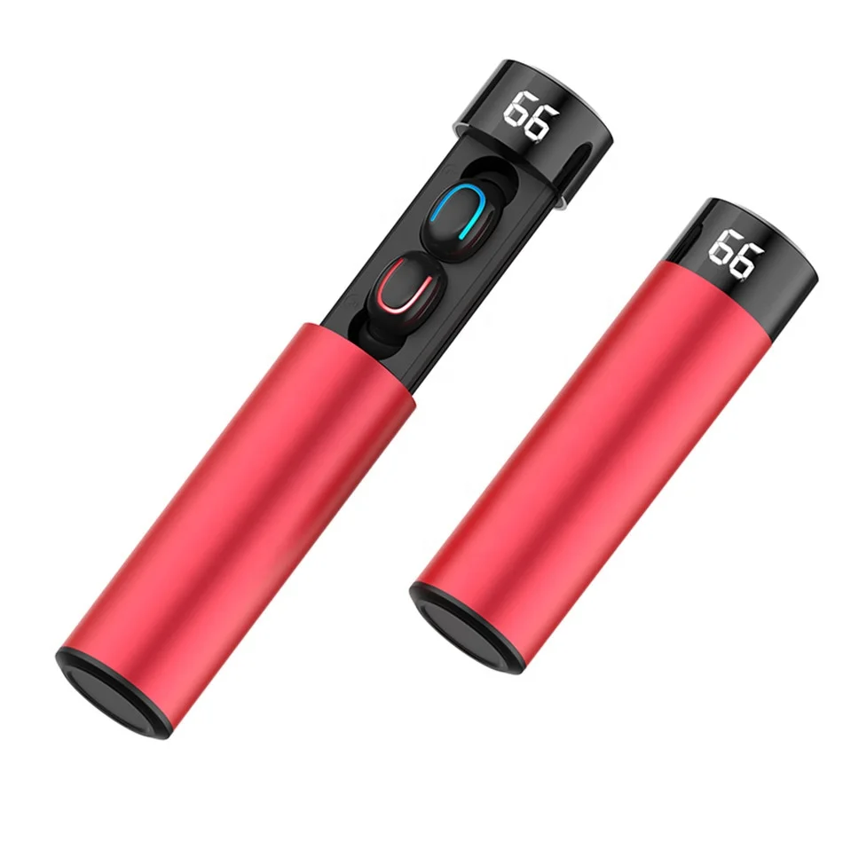

2020 New Q67 TWS Wireless 3D Stereo Mini V5.0 Headset with Dual Microphone Waterproof Sports earphone Auto Pairing, Black,red,gold,gray
