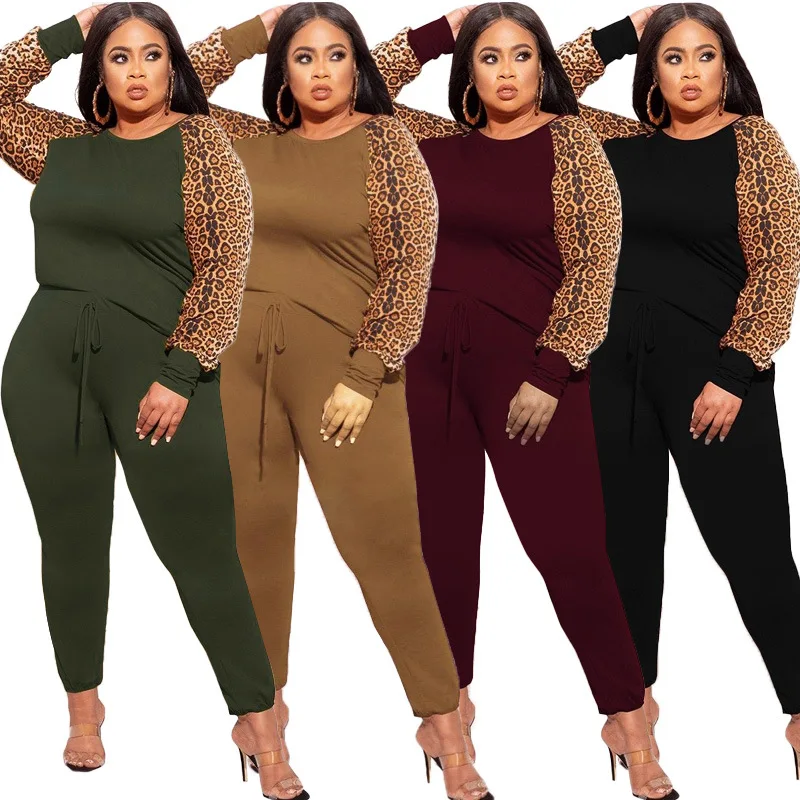 

Womens Sexy Plus Size Two Piece Outfit Off Shoulder Long Sleeve Shirt Bodycon Pants Set Clubwear Tracksuit