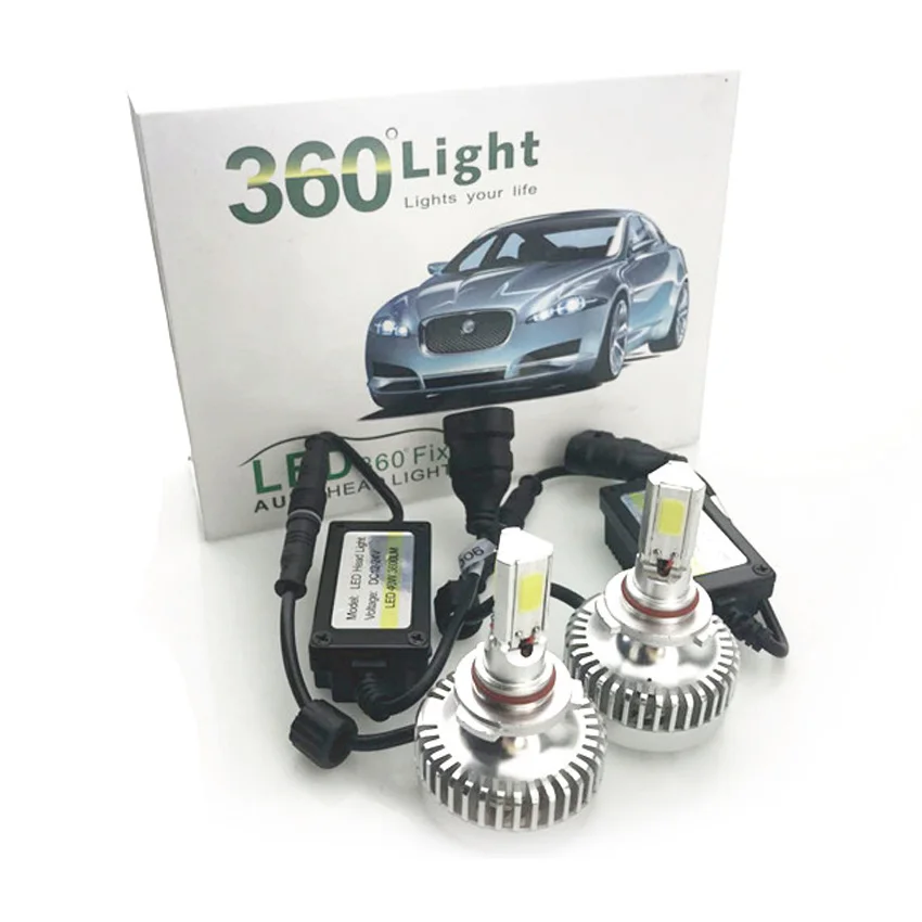 New White Car Auto LED Headlight Conversion Kit White Bulbs LED Car Headlights