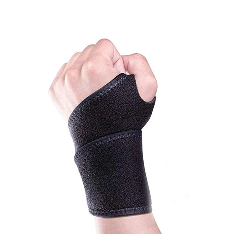 

Compression neoprene medical sport weightlifting thumb brace hand support wrist wraps brace for gym, Black