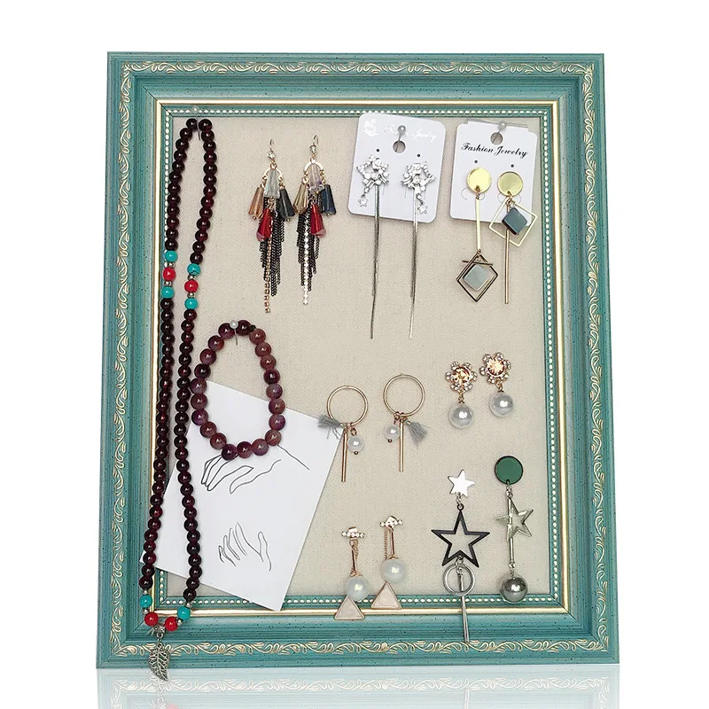 

Fashion Jewelry Tray Set Shop Counter Ring Holder Collection Velvet Jewelry Storage Organizer Earrings Display Trays, Black, khaki,gray