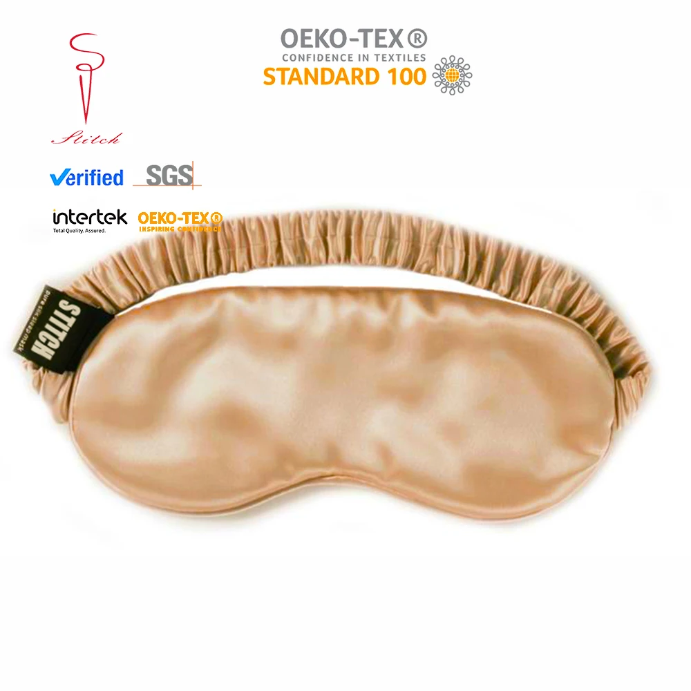 

luxurious silk eye mask eye cover for sleeping, Customized color