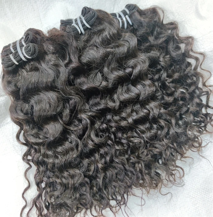 

Letsfly Good Selling 9A Brazilian Natural Hair Extension Virgin Water curly 100% Raw Unprocessed No Shedding