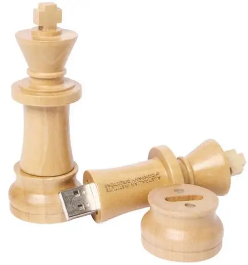 

Wooden International Chess USB Flash Drive King 8 gb pendrive
