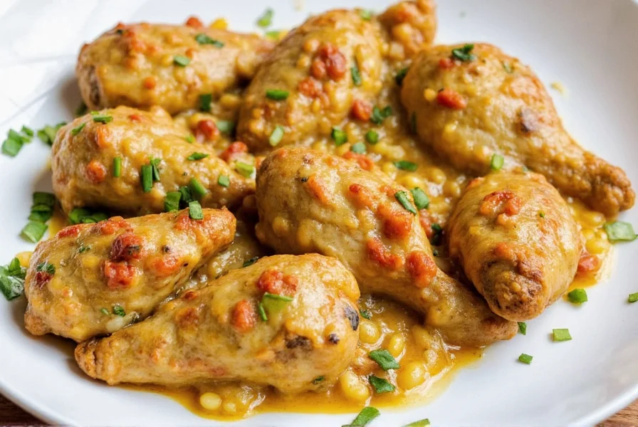 Family enjoying sazon goya chicken dinner at table