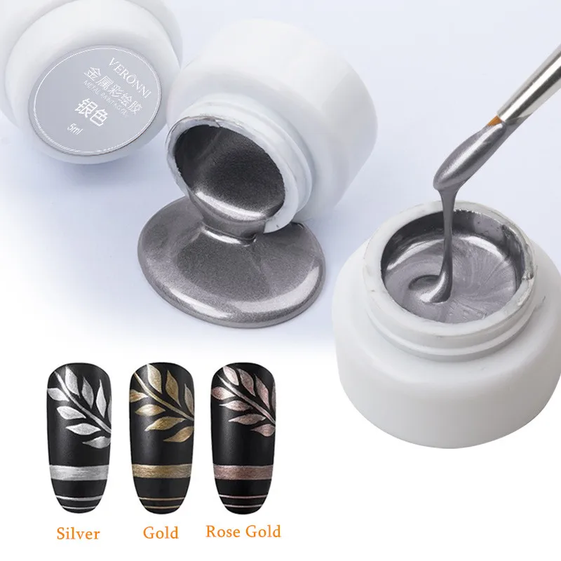

Nail Art Mirror Pigment Powder Nail Glitter Dip Powder Gold Series Shining Chrome Manicure Decoration UV Gel Polish