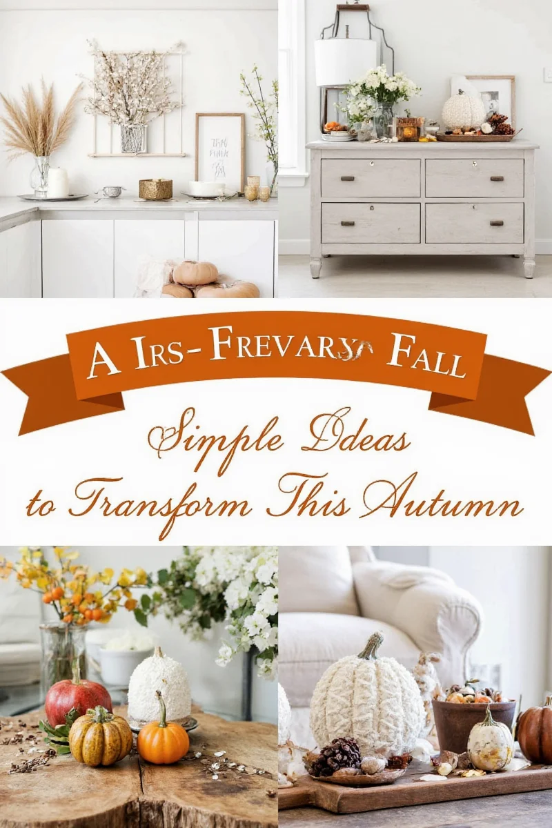 Family working together on fall decorations
