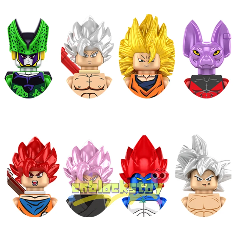 

Dragon Son Goku Black Cell Ball Japanese Anime DBZ Character Mini Bricks Assembled Building Block Figure Plastic DIY Toy KF6165