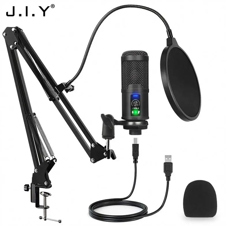 

J.I.Y BM-65 Best Quality China Manufacturer High Sensitivity High Quality Electret Condenser Microphone Microfono, Black