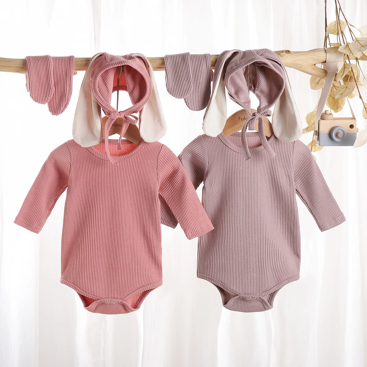 

Long Sleeve Romper Rabbit Ears Baby Cute Bag Fart Socks Clothes Infants Jumpsuit, As pic shows, we can according to your request also