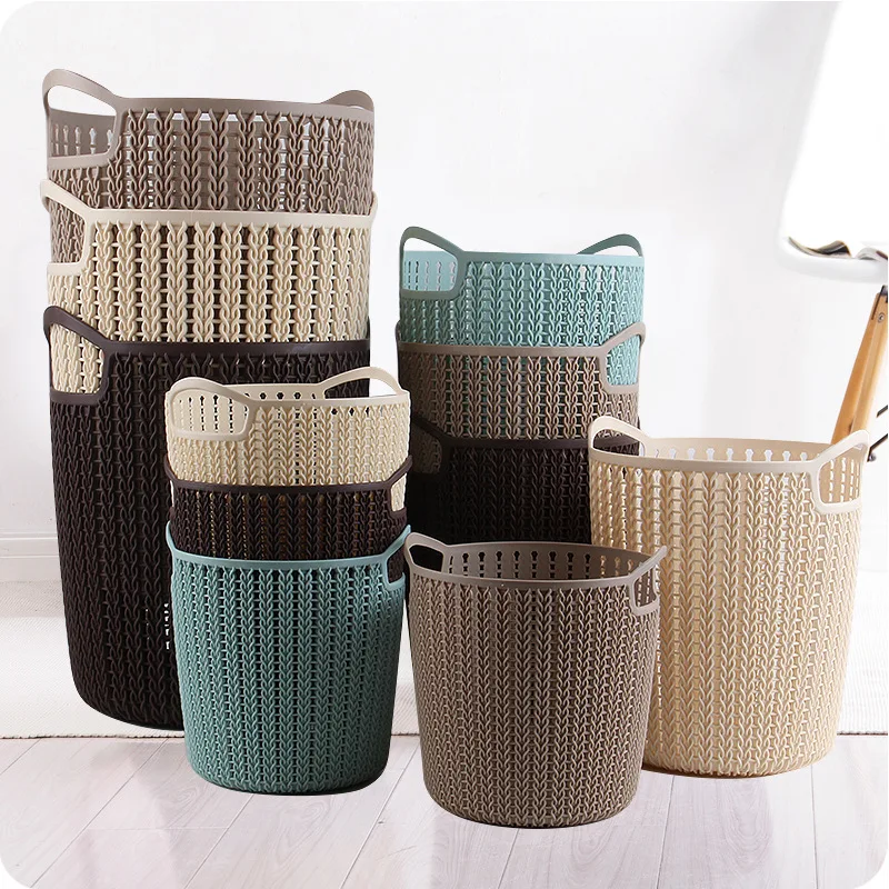 Venta al por mayor cestos redondos de plastico-Compre online los