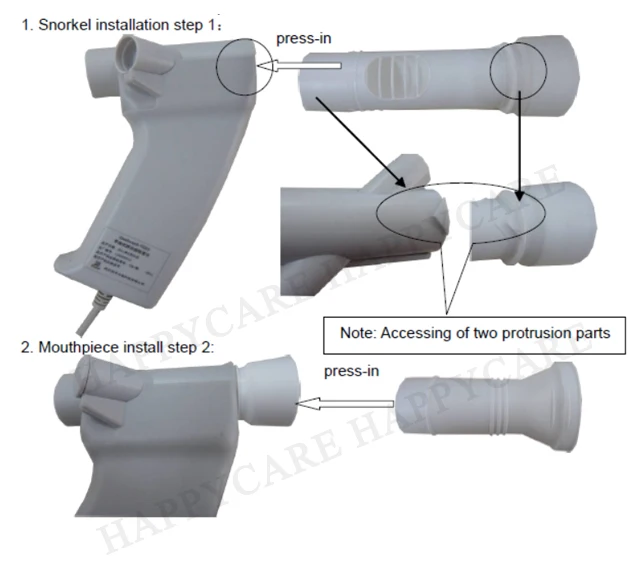 
HC-C021C Handheld portable Ultrasonic Pulmonary Function Spirometer/ incentive Spirometer 