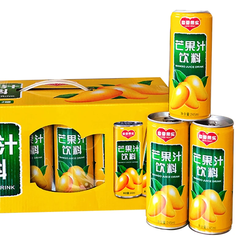 
245ml Tinned Can Mango Juice Drink In Stocks For Whole Sale And OEM Available 