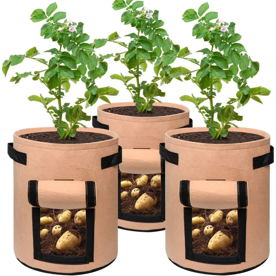 

Felt Potato Grow Bag Eco-friendly Potato Planter Felt Grow Bags, Customized