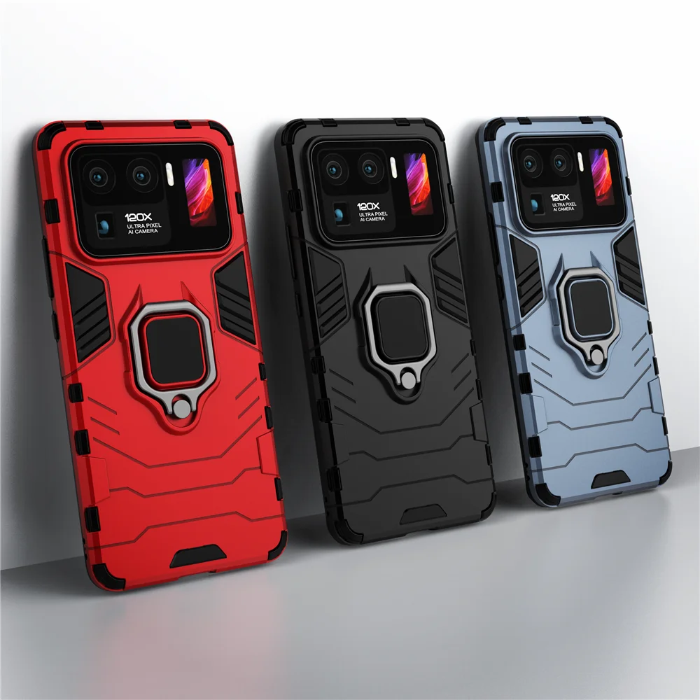 

Armor Phone Case For Xiaomi Mi 11 Ultra Case Shockproof Kickstand Cover For Xiaomi 11 Ultra 11 10 Ultra 11ultra Coque Funda