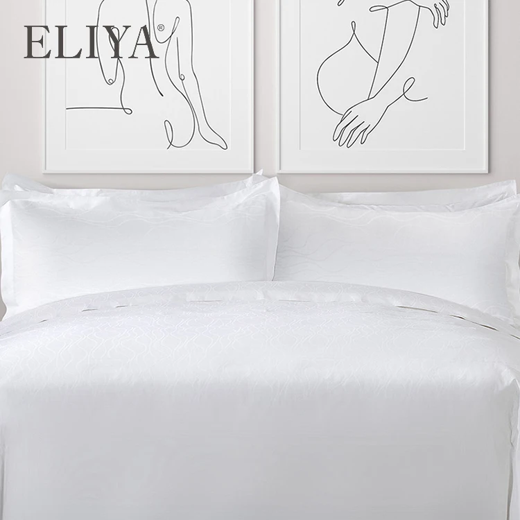 

ELIYA 100% Sateen Cotton Duvet Cover Bedding Sets With ComforterHotel Percale Bed Sheet Set 300Tc400Tc600Tc800Tc