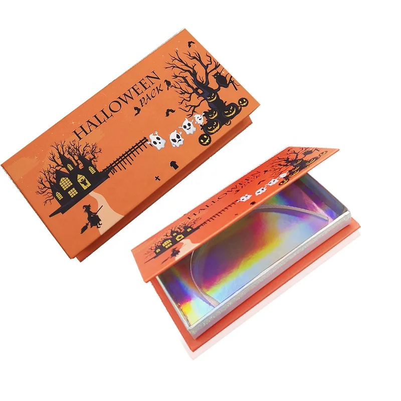 

Emballage Boite Cil Vendors For Pull Out False Matte Custom Black Lashwood Eyelash Halloween Packaging Box Empty With Logo
