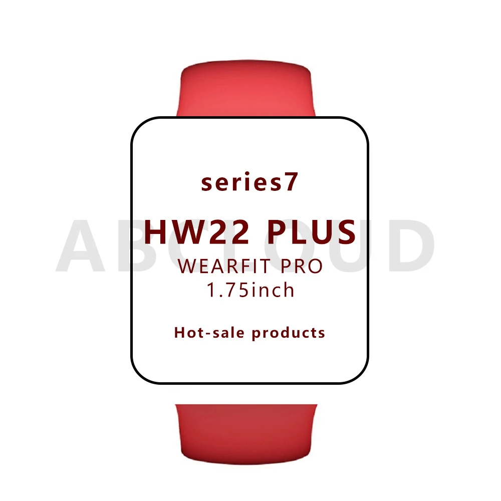 

2021 NEW Products HW22Plus Series 6 Waterproof IP67 Heart rate monitoring Reloj Watch HW22Plus HW22 HW22PRO, Silver black