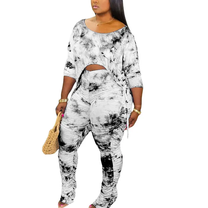 

Summer women fashion bell-bottom two-piece suits new style lady suits