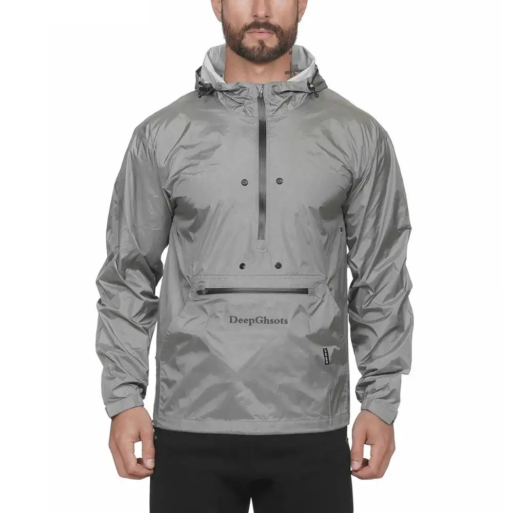

Wholesale custom outdoor fitness running multi-function hoodies Sport Jacket, Black