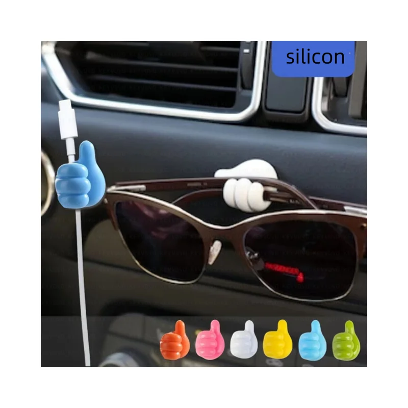 

Auto Charging Cable Hanger Adhesive Hooks Wall Organisation Organizer Car Sunglasses Holder