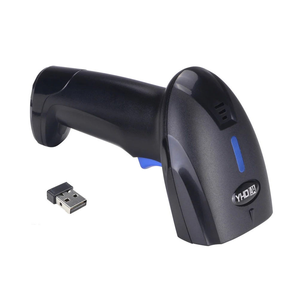 

Wireless Barcode Scanner 1D Laser Cordless Barcode Reader 2.4G 328 Feet Long Range Distance Receiver WIFI Dongle