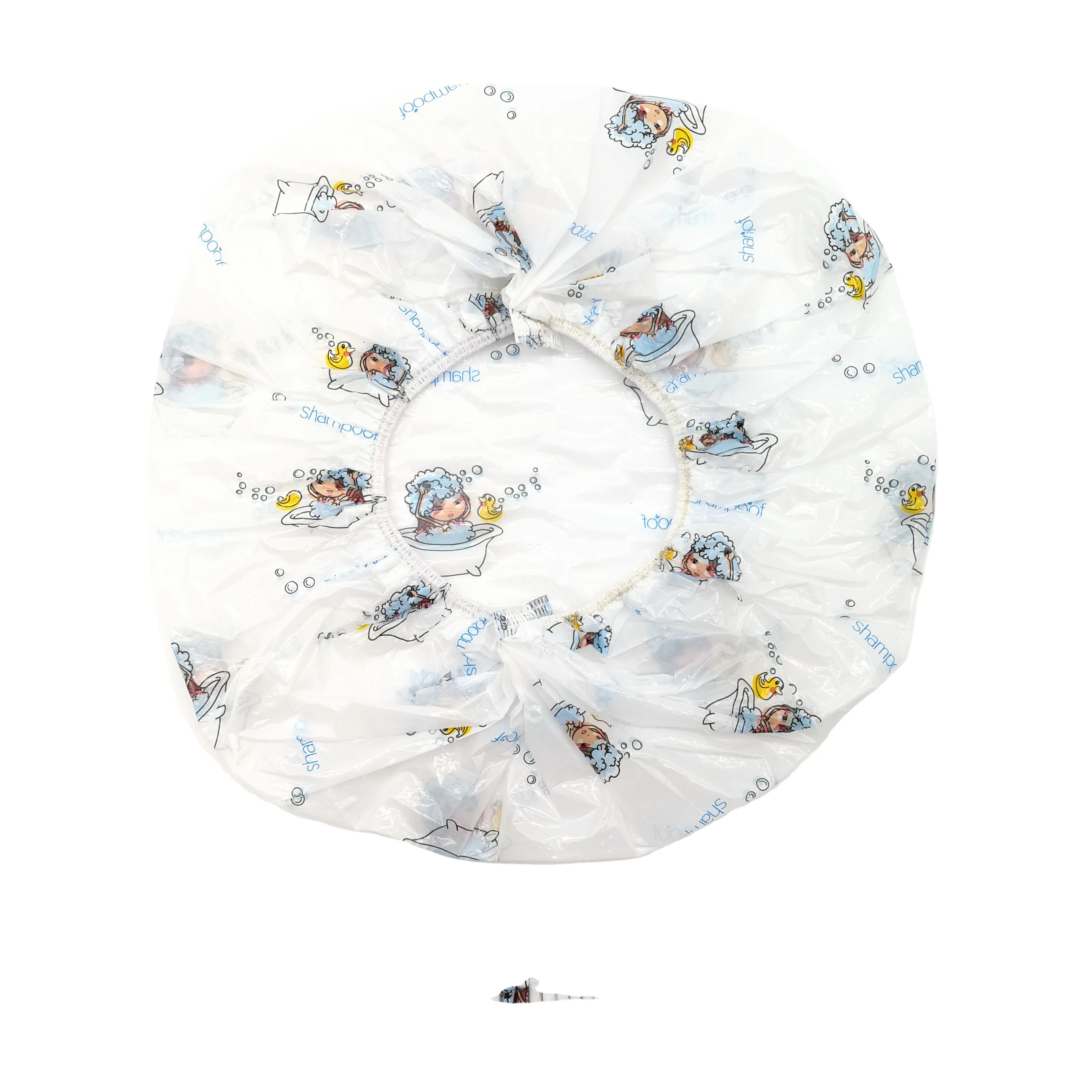 

Wholesale plastic bath cap disposable quality hair cap 100PCS packed PE shower cap manufacturers customized, Transparent