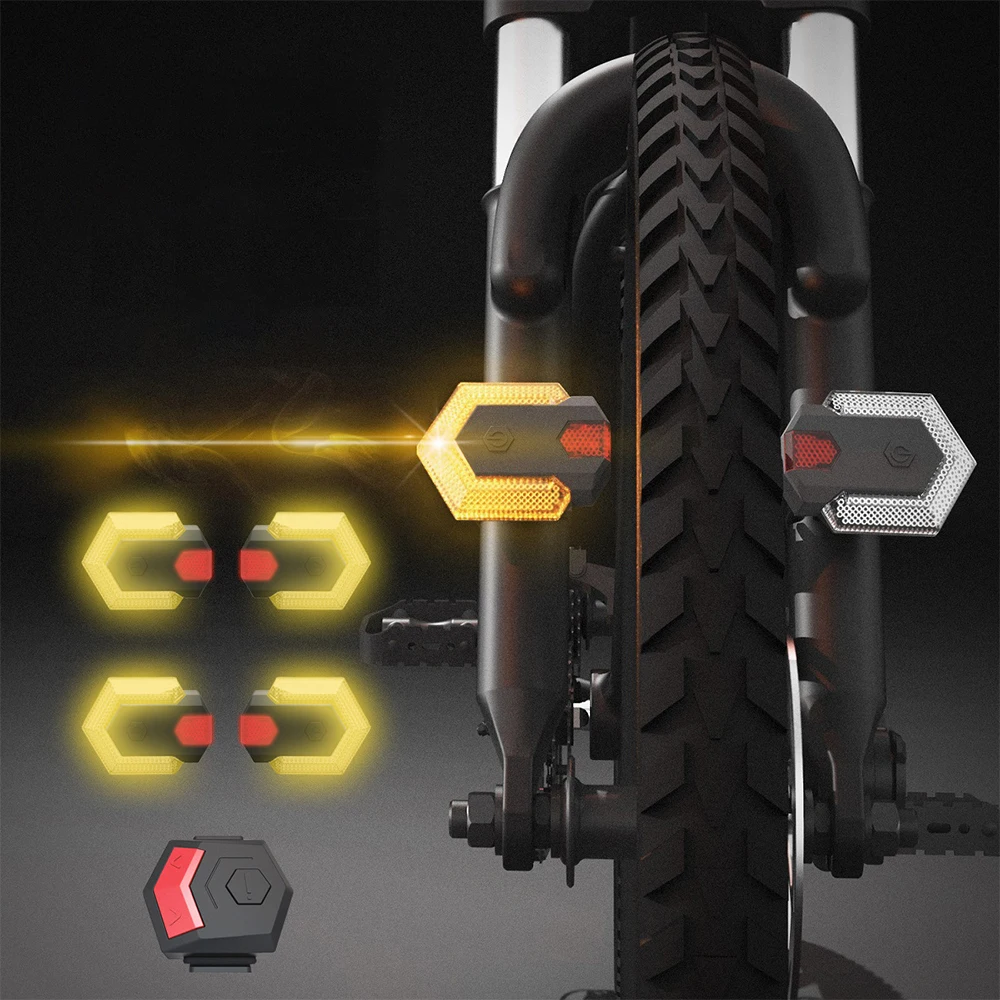 

Bicycle Fahrradblinker Tail Light Usb LED Indicator Rechargeable Rear Tail Turn Signal Light